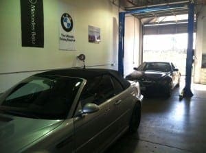 Auto Repair Car on Lift
